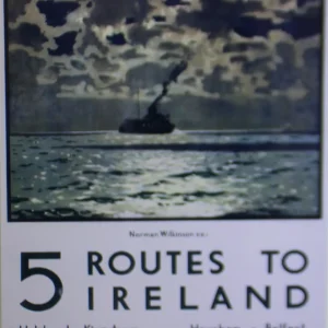 5 Routes To Ireland Ferry Poster MS09